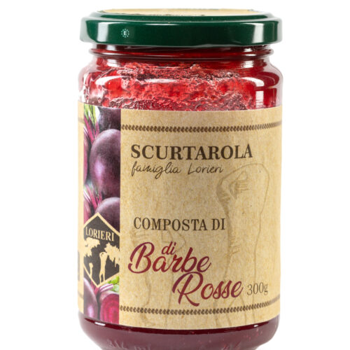 composta di barbe rosse - artigianale - scurtarola - lorieri -300gr